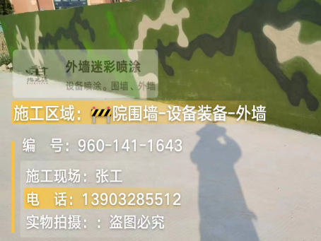 西安 迷彩漆喷涂价格（按平方米计费）